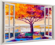 LIOX Window tree of positive energy, 60 × 40 cm - Painting