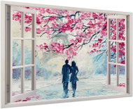 LIOX Painting of a couple in Paris, 40 × 25 cm - Painting