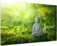 LIOX Painting Buddha statue in nature, 90 × 60 cm - Painting