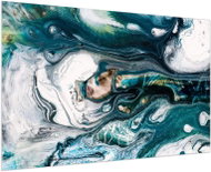 LIOX Painting blue and white abstraction, 60 × 40 cm - Painting