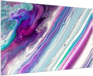 LIOX Painting blue-violet abstraction, 60 × 40 cm - Painting