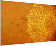 LIOX Orange mandala painting, 60 × 40 cm - Painting