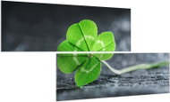 LIOX Four-leaf clover for happiness, 120 × 60 cm, two-piece - Painting