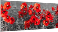 LIOX Painting of poppies, 150 × 65 cm - Painting