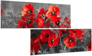 LIOX Poppies, 100 × 50 cm, two-piece - Painting