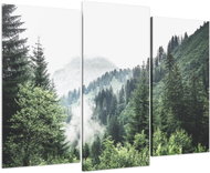 LIOX Paintings of tree tops in the mountains, 120 × 80 cm, three-part - Painting