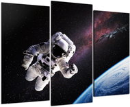 LIOX Astronaut in space, 120 × 80 cm, three-part - Painting