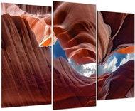 LIOX Abstraction painting of rocks with sky, 120 × 80 cm, three-piece - Painting