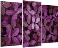 LIOX Purple leaves, 150 × 100 cm, three-piece - Painting
