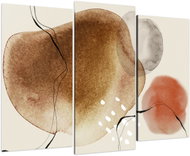 LIOX Painting abstract water spots, 90 × 60 cm, three-piece - Painting