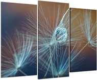 LIOX Dandelion fluff with a drop of water, 90 × 60 cm, three-piece - Painting
