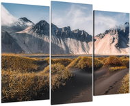 LIOX Painting valley and mountain crowns, 90 × 60 cm, three-part - Painting