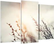 LIOX Macro image of a meadow, 120 × 80 cm, three-part - Painting