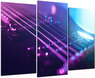 LIOX Picture purple-blue electric guitar, 90 × 60 cm, three-piece - Painting