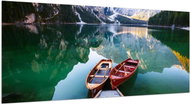 LIOX XL Painting of a boat in an Italian lake, 200 × 100 cm - Painting