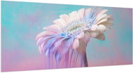 LIOX XL Painting pink and blue gerbera, 250 × 125 cm - Painting