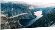 LIOX XL Painting of Trolltunga over Ringedalsvatnet Lake, 300 × 150 cm - Painting