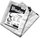 Reinforced transparent tarpaulin with eyelets 3x4m 100g/m2
