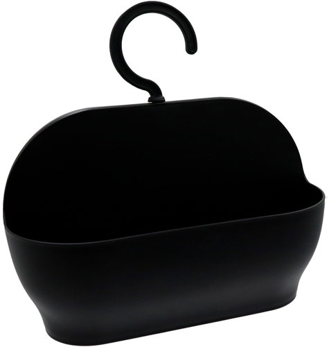 AQUALINE SHARON Straight Hanging Bathroom Shelf, Black SH8455B - Bathroom Shelf - Main image