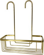 GEDY SMART Polička do koupelny rovná, závěsná, zlatá 248988 - Bathroom Shelf