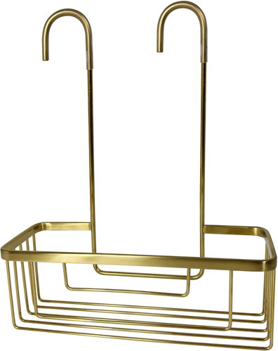 GEDY SMART Straight Bathroom Shelf, Wall-Mounted, Gold 248988 - Bathroom Shelf - Main image