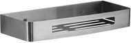 GEDY SMART Polička do koupelny rovná, na hmoždinku, stříbrná 241738 - Bathroom Shelf