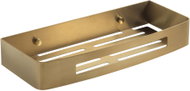 GEDY SMART Polička do koupelny rovná, na hmoždinku, zlatá 241788 - Bathroom Shelf