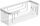 Straight Bathroom Shelf, Wall-Mounted, White 2419-02