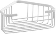 GEDY SMART Polička do koupelny rohová, na hmoždinku, bílá 2483-02 - Bathroom Shelf