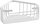 Corner Bathroom Shelf, for Dowels, White 2483-02