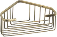GEDY SMART Polička do koupelny rohová, na hmoždinku, zlatá 2483-44 - Bathroom Shelf