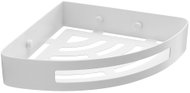 GEDY SMART Polička do koupelny rohová, na hmoždinku, bílá 247902 - Bathroom Shelf