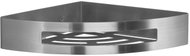 GEDY SMART Polička do koupelny rohová, na hmoždinku, stříbrná 247938 - Bathroom Shelf