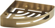 GEDY SMART Polička do koupelny rohová, na hmoždinku, zlatá 247988 - Bathroom Shelf