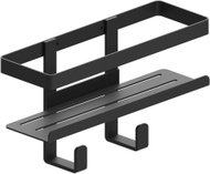 METAFORM MYLINE Polička do koupelny rovná, na hmoždinku, černá 105T10001 - Bathroom Shelf