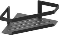 METAFORM MYLINE Polička do koupelny rohová, na hmoždinku, černá 105T12001 - Bathroom Shelf