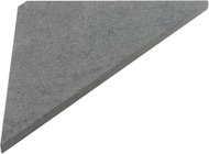 SAPHO ABELINE Polička do koupelny rohová, lepicí, šedá AE200-4033 - Bathroom Shelf