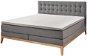 SUN GARDEN Kontinentální postel Westwood BX2290, včetně topperu, 180 × 200 cm tmavě šedá - Postel