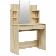 Shumee Toaletní stolek se zrcadlem dub sonoma 96 × 40 × 142 cm - Toaletní stolek