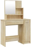 Shumee Toaletný stolík so zrkadlom dub sonoma 86,5 × 35 × 136 cm - Toaletný stolík