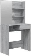 Shumee Toaletný stolík so zrkadlom sivý sonoma 74,5 × 40 × 141 cm - Toaletný stolík