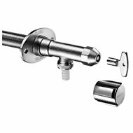 Schell Polar II Outdoor Frost-Proof Valve, Matt Chrome - Kit