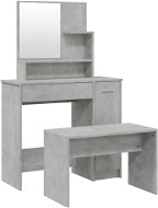 Shumee Toaletní stolek sada betonově šedý 86,5 × 35 × 136 cm - Toaletní stolek