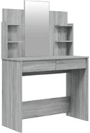 Shumee Toaletný stolík so zrkadlom sivý sonoma 96 × 40 × 142 cm - Toaletný stolík