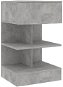 Shumee Noční stolek betonově šedý 40 × 35 × 65 cm dřevotříska - Noční stolek
