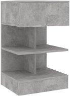 Shumee Nočný stolík betónovo sivý 40 × 35 × 65 cm drevotrieska - Nočný stolík