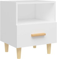 Shumee Noční stolek bílý 40 × 35 × 47 cm - Night Stand