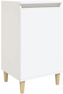 Shumee Noční stolek bílý 40 × 35 × 70 cm kompozitní dřevo - Noční stolek