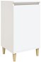 Shumee Noční stolek bílý 40 × 35 × 70 cm kompozitní dřevo - Noční stolek