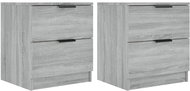 Shumee Noční stolky 2 ks šedé sonoma kompozitní dřevo - Night Stand